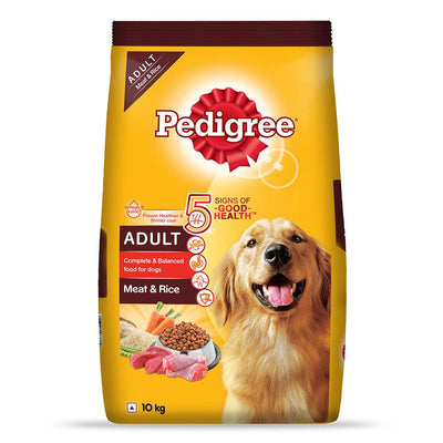 Pedigree Adult Meat & Rice Dog Dry Food - Cadotails