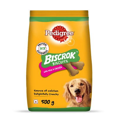 Pedigree Biscrok Biscuits Chicken Flavor (Above 4 Months) Dog Treat - Cadotails