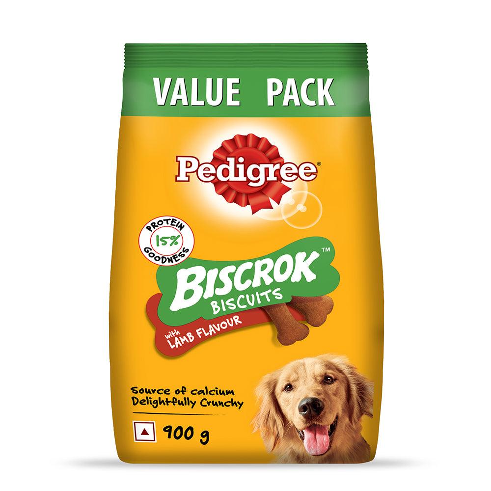 Pedigree Biscrok Biscuits Lamb Flavour(Above 4 Months) Dog Treat - Cadotails