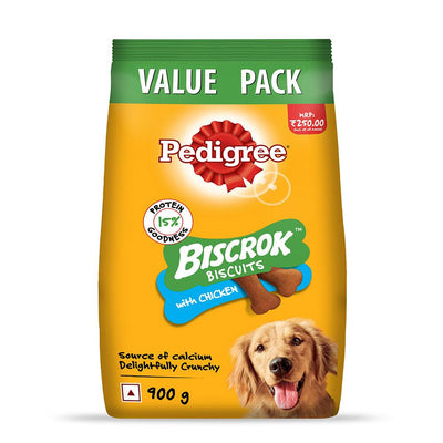 Pedigree Biscrok Biscuits Milk And Chicken Flavor (Above 4 Months) Dog Treat - Cadotails