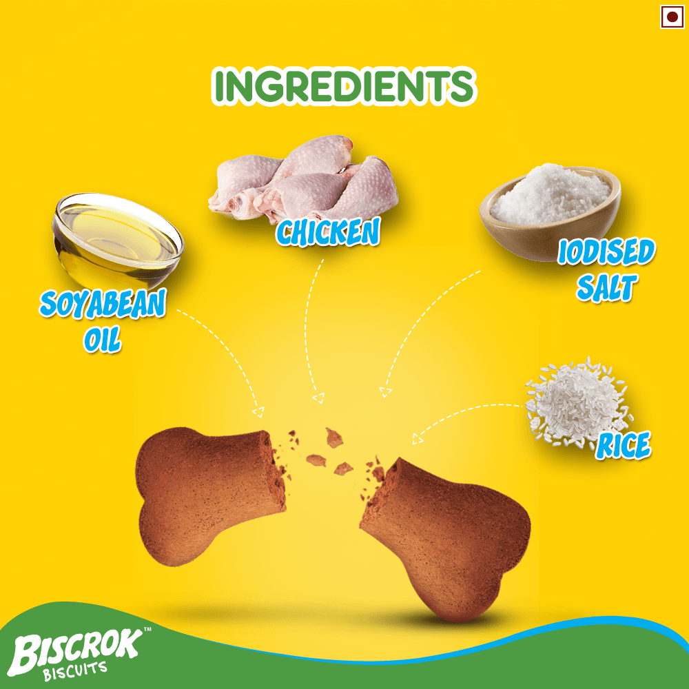 Pedigree Biscrok Biscuits Milk And Chicken Flavor (Above 4 Months) Dog Treat - Cadotails