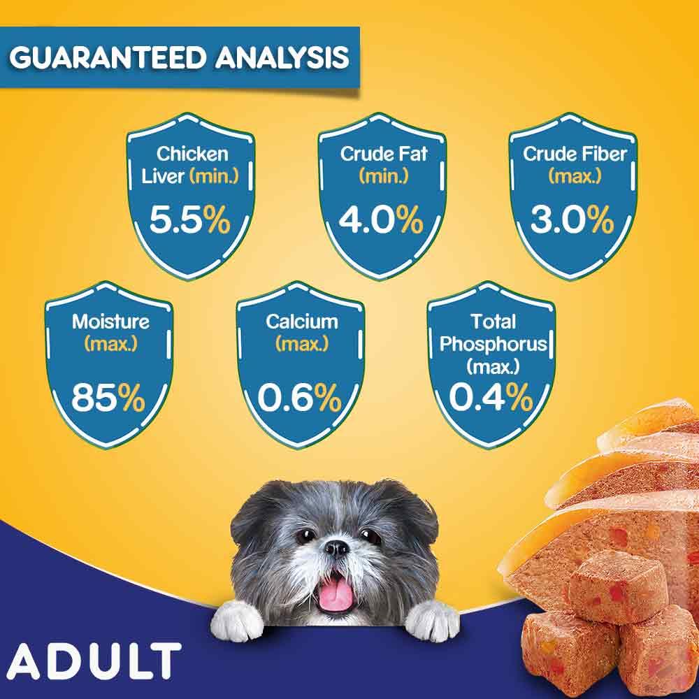 Pedigree Chicken Grilled Liver In Loaf With Vegetables Adult Dog Wet Food - Cadotails