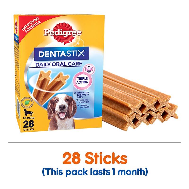 Pedigree Dentastix Dog Treat Oral Care For Adult Medium Breed (10-25 Kg) Dog Treat - Cadotails