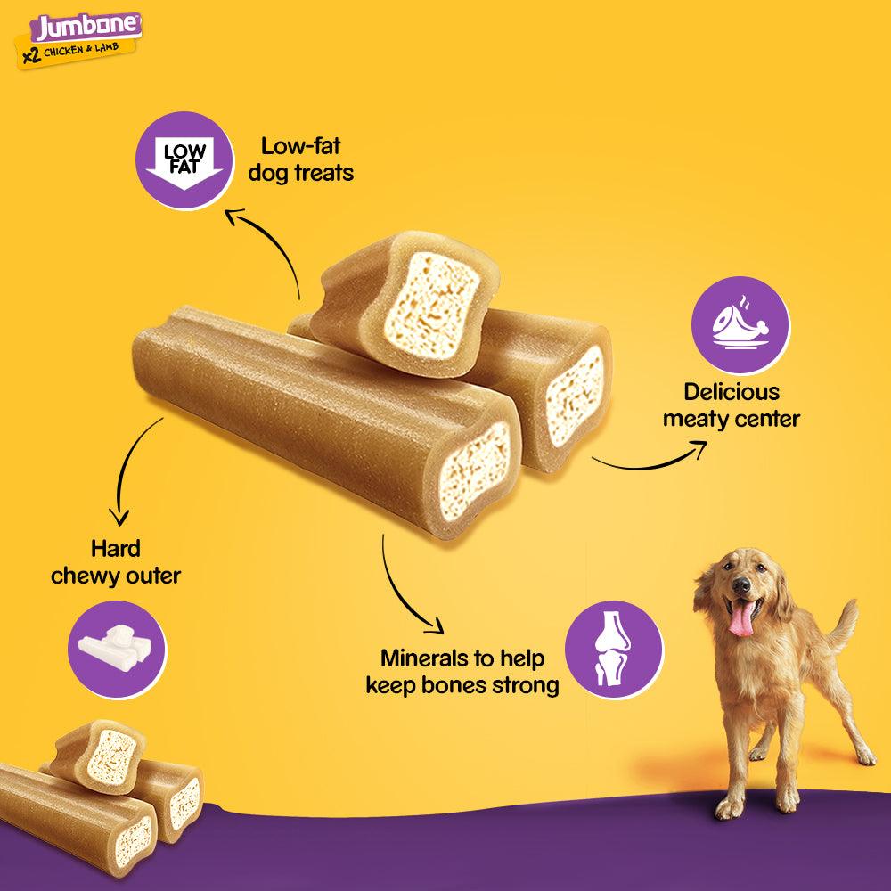 Pedigree Jumbone Chicken & Lamb Flavour Dog Treat - Cadotails