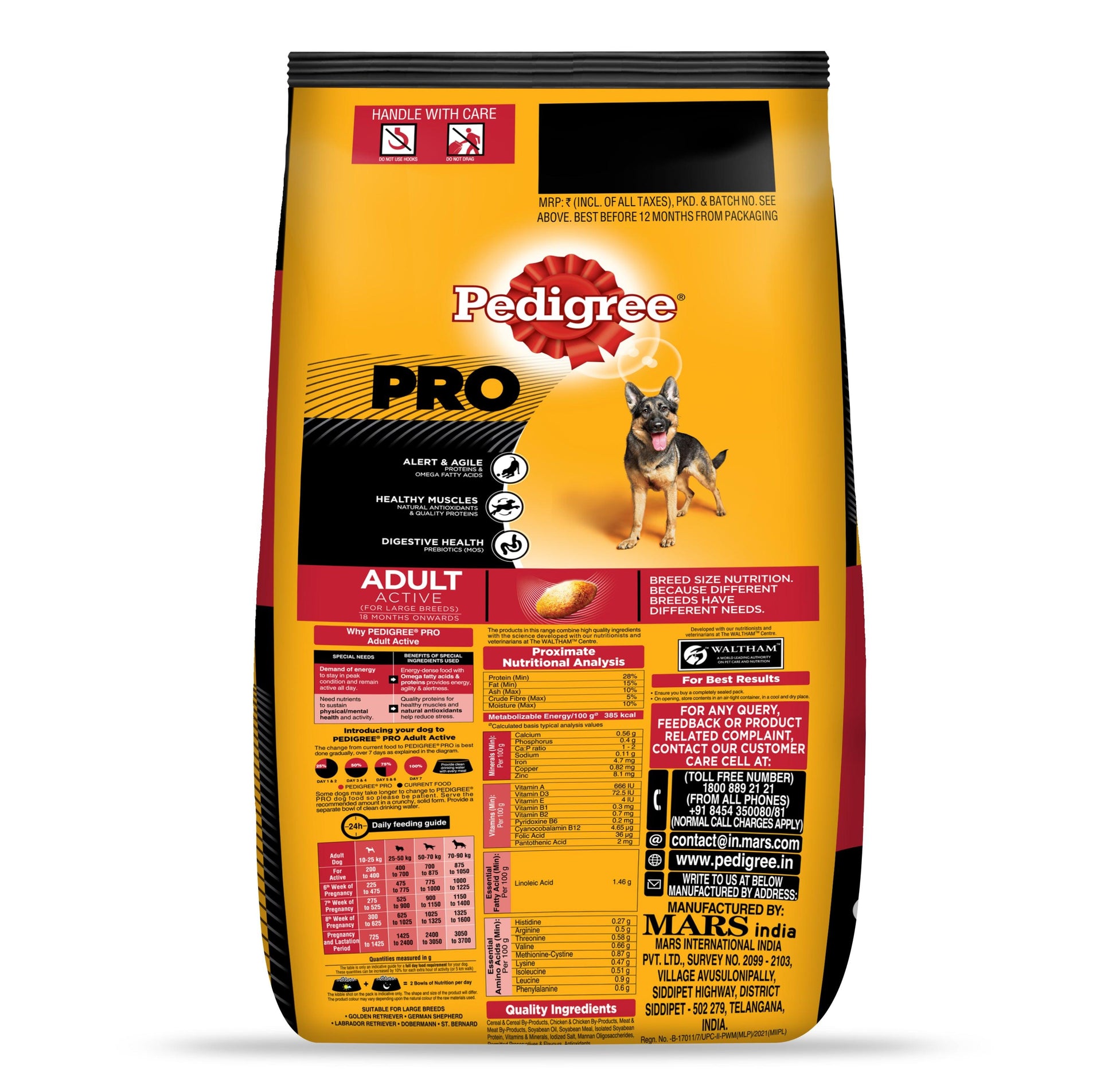 Pedigree Pro Expert Nutrition Adult Large Breed Dog Dry Food - Cadotails