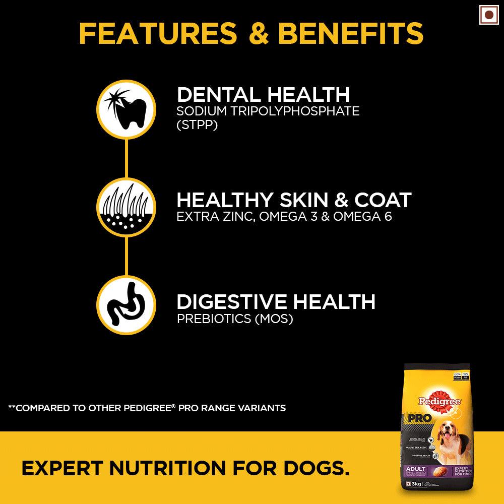 Pedigree Pro Expert Nutrition Adult Small Breed Dogs (9 Months Onwards) Dog Dry Food - Cadotails