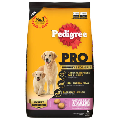 Pedigree PRO Expert Nutrition Lactating/Pregnant Mother & Puppy Starter(3 to 12 Weeks) Large Breed Dog Dry Food - Cadotails