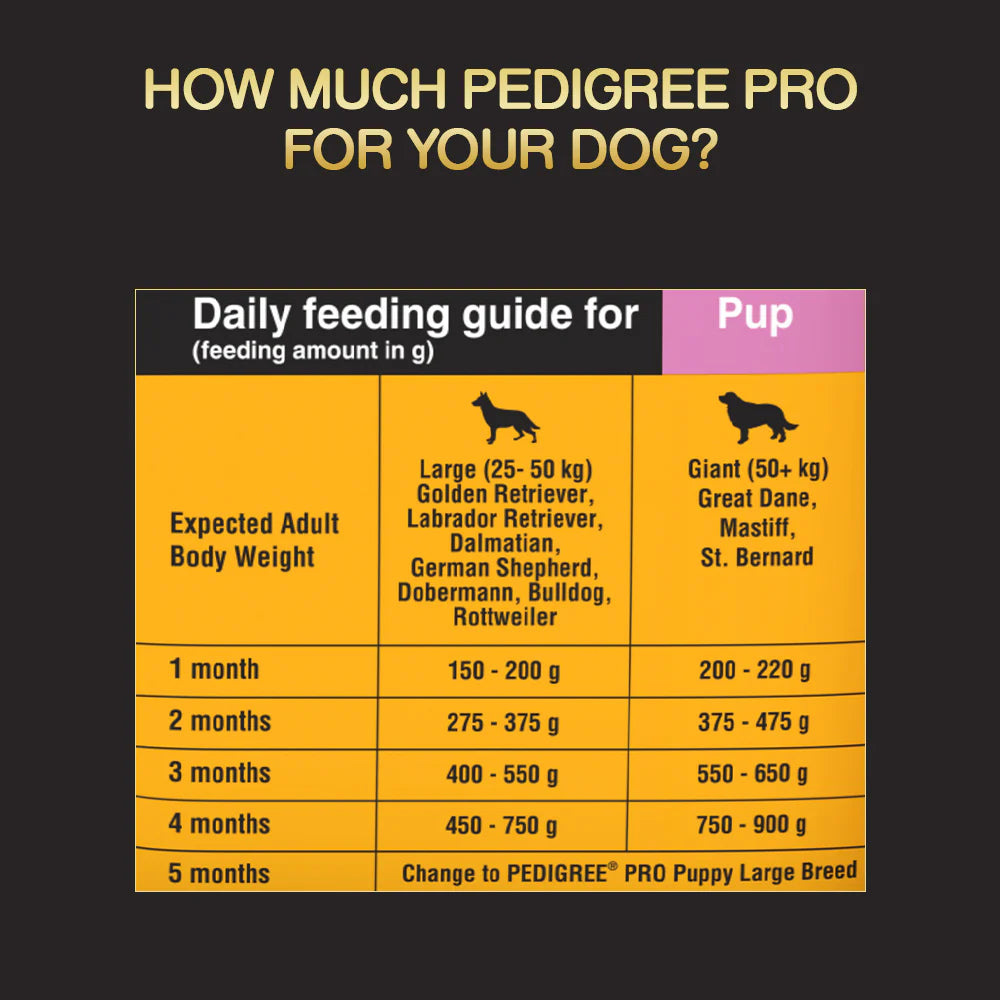 Pedigree PRO Expert Nutrition Lactating/Pregnant Mother & Puppy Starter(3 to 12 Weeks) Large Breed Dog Dry Food - Cadotails