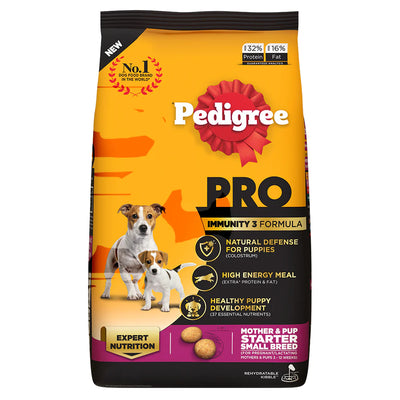 Pedigree PRO Expert Nutrition Lactating/Pregnant Mother & Puppy Starter (3 to 12 Weeks) Small Breed Dog Dry Food - Cadotails