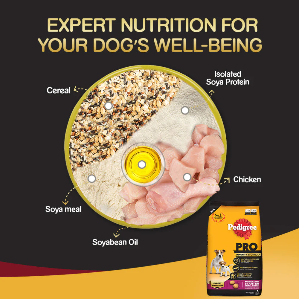 Pedigree PRO Expert Nutrition Lactating/Pregnant Mother & Puppy Starter (3 to 12 Weeks) Small Breed Dog Dry Food - Cadotails