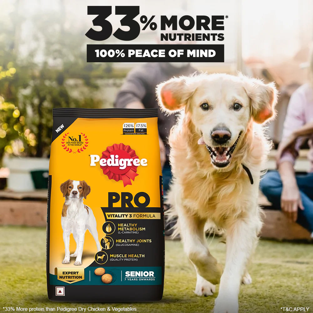 Pedigree PRO Expert Nutrition Senior(7+ Years) Adult Dog Dry Food - Cadotails