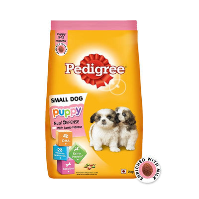 Pedigree Puppy Small Dog Lamb & Milk Flavour Dog Dry Food - Cadotails