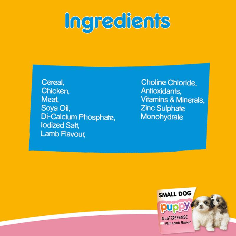 Pedigree Puppy Small Dog Lamb & Milk Flavour Dog Dry Food - Cadotails