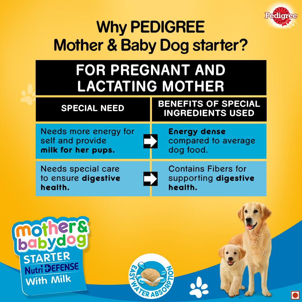 Pedigree Starter Nutri Defense With Milk Pregnant/ Lactating Mothers & Pups (3-12 Weeks) Dog Dry Food - Cadotails