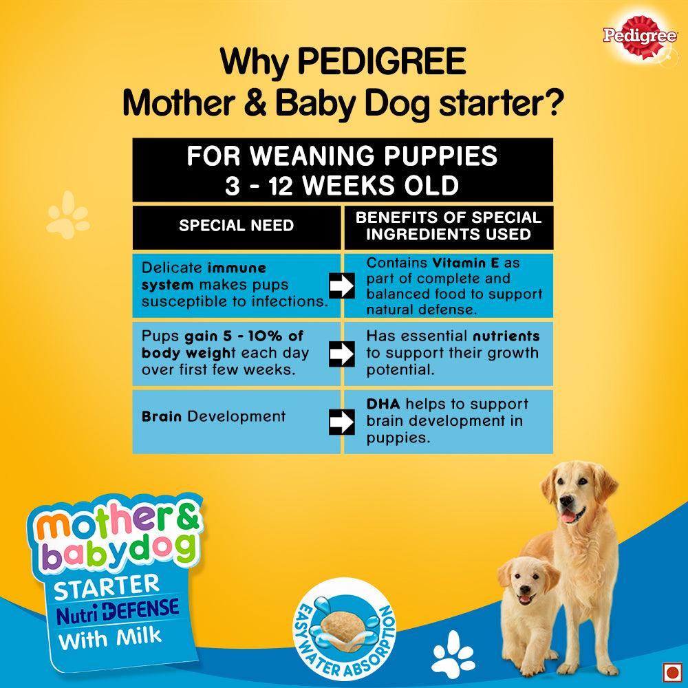 Pedigree Starter Nutri Defense With Milk Pregnant/ Lactating Mothers & Pups (3-12 Weeks) Dog Dry Food - Cadotails