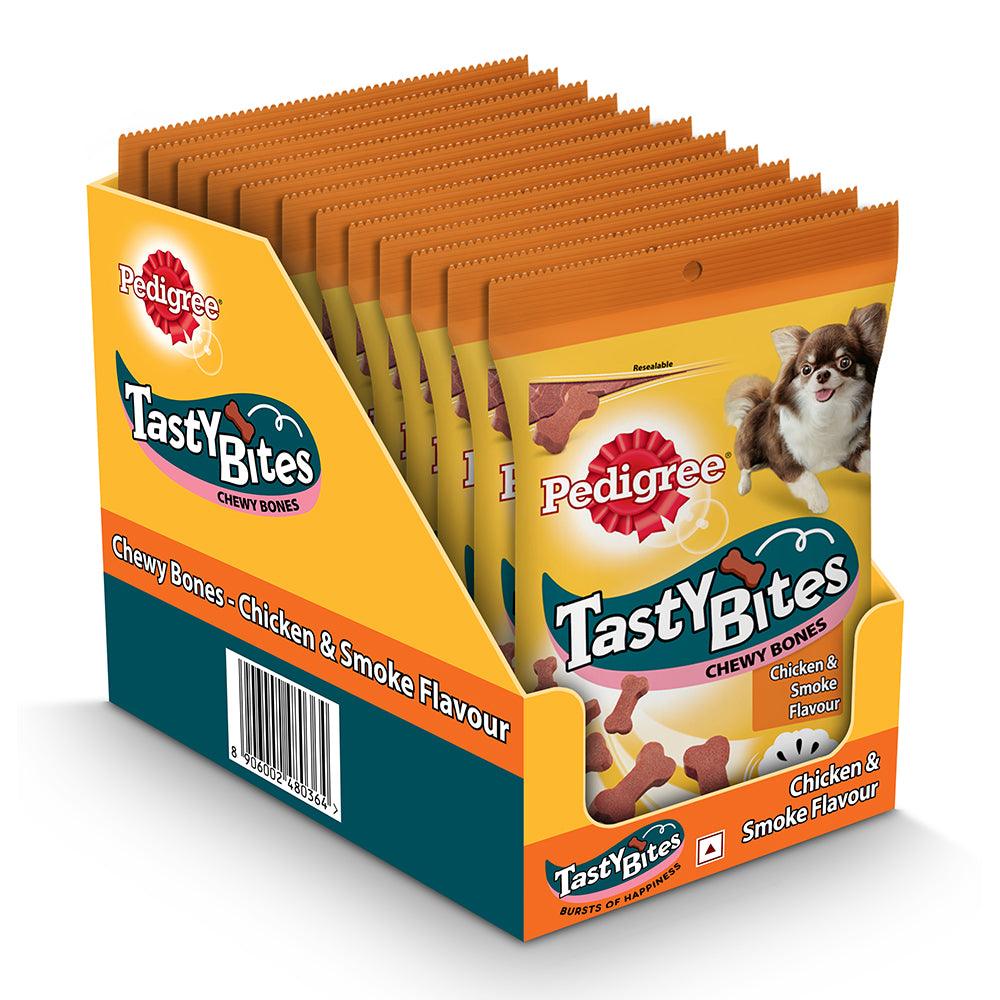 Pedigree Tasty Bites Chicken & Smoke Flavour - Cadotails