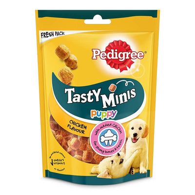 Pedigree Tasty Minis Cubes Chicken Flavour Puppy Dog Treat - Cadotails