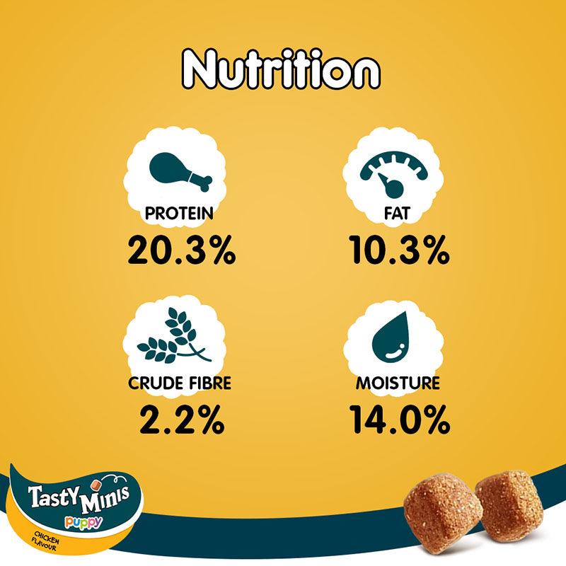 Pedigree Tasty Minis Cubes Chicken Flavour Puppy Dog Treat - Cadotails