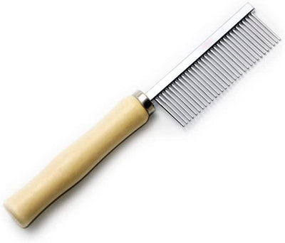 Pet Comb Cp Comb With Wooden Handle - Cadotails