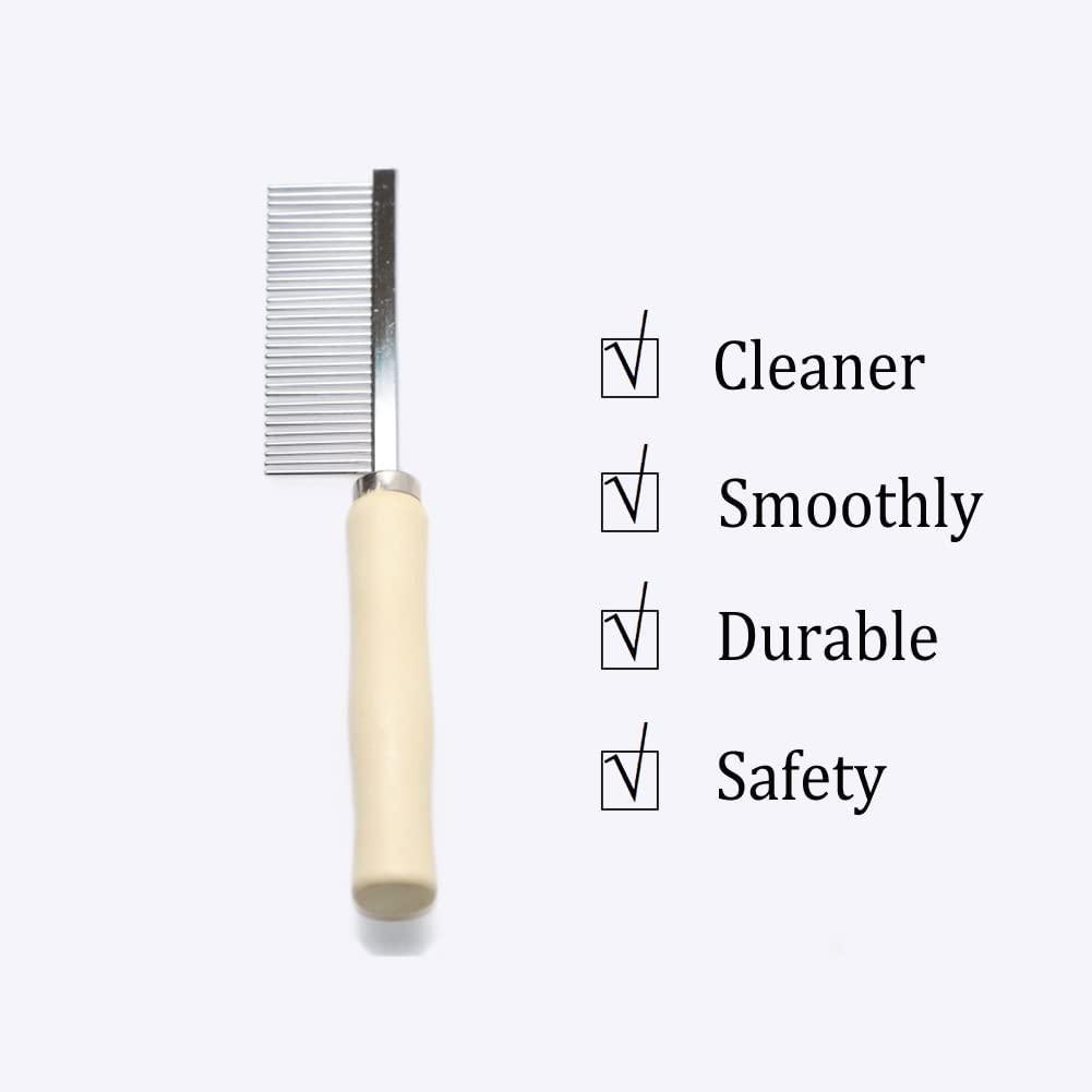 Pet Comb Cp Comb With Wooden Handle - Cadotails