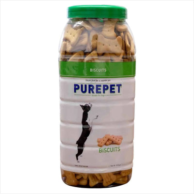 Purepet 100% Vegeterian Biscuits Jar Dog Treats - Cadotails