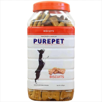 Purepet Chicken Flavour Real Chicken Biscuit Dog Treats - Cadotails