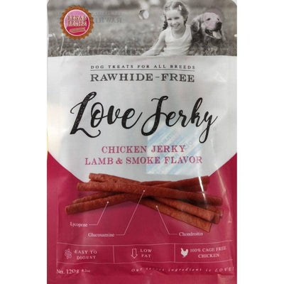 Rena Love Chicken Jerky Lamb & Smoke Flavoured Sticks 120G Dog Treat - Cadotails