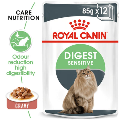 Royal Canin Digest Sensitive Care Gravy Adult Cat Wet Food - Cadotails