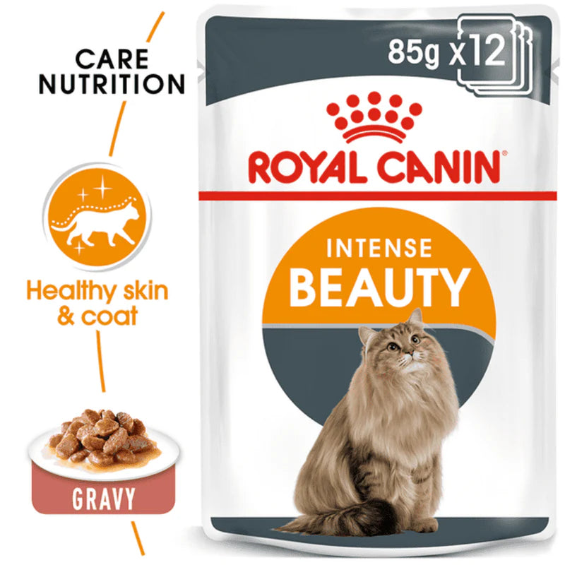 Royal Canin Intense Beauty Adult Gravy Cat Wet Food - Cadotails