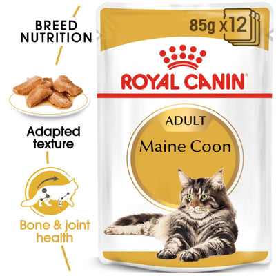 Royal Canin Maine Coon Adult Gravy Cat Wet Food - Cadotails