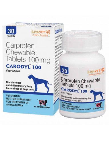 Savavet Carodyl 100Mg (Bottle Of 30 Chewable Tabs) For Dogs - Cadotails