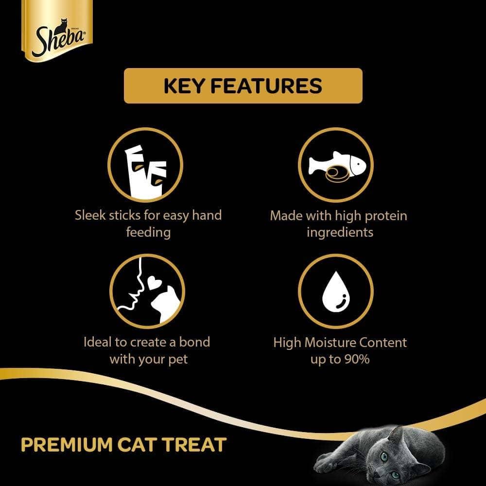 Sheba Chicken & Chicken Whitefish Sasami Selection Melty Premium Cat Treats - Cadotails