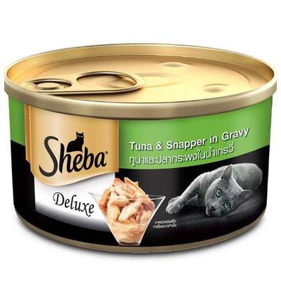 Sheba Complete Nutrition Tuna White Meat & Snapper In Gravy Cat Wet Food - Cadotails