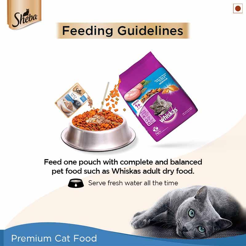 Sheba Fish Mix (Maguro & Bream) Premium Cat Wet Food - Cadotails