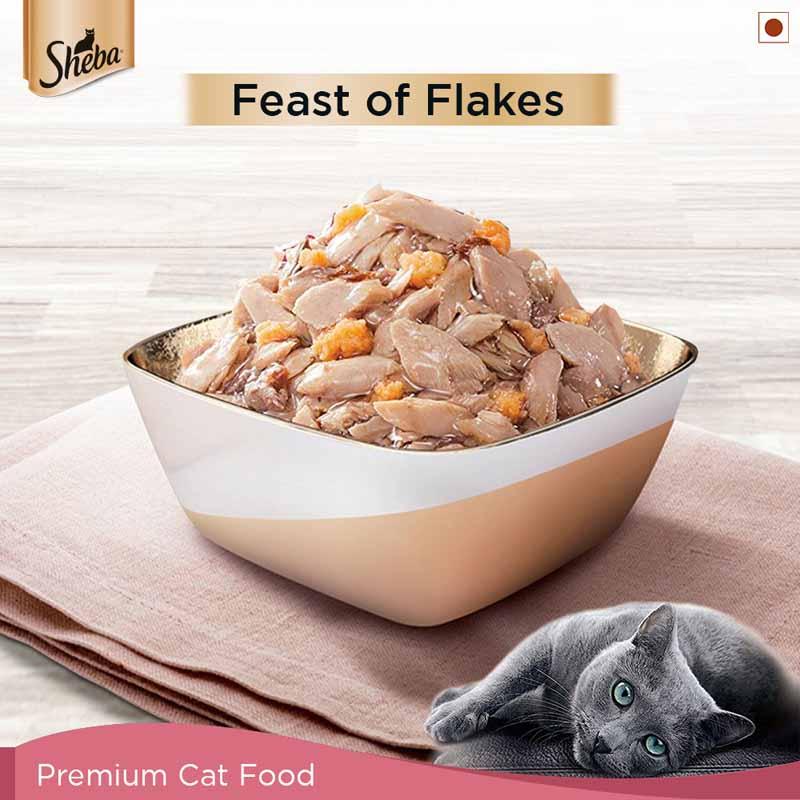 Sheba Fish Mix (Skipjack & Salmon) Premium Cat Wet Food - Cadotails