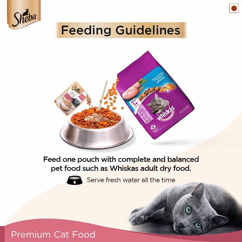 Sheba Fish Mix (Skipjack & Salmon) Premium Cat Wet Food - Cadotails