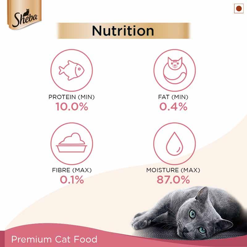 Sheba Fish Mix (Skipjack & Salmon) Premium Cat Wet Food - Cadotails