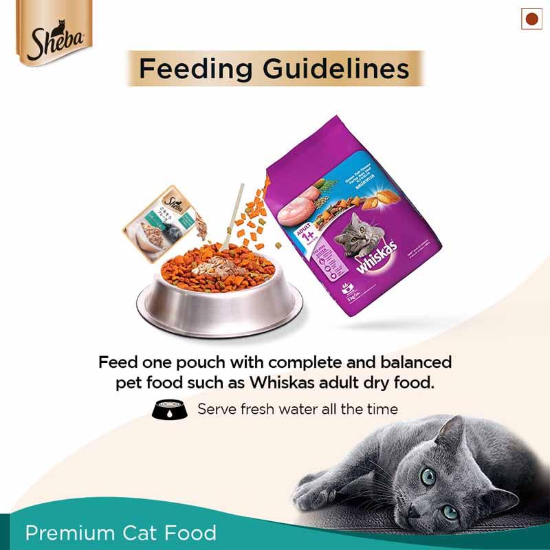 Sheba Fish With Dry Bonito Flake Premium Cat Wet Food - Cadotails