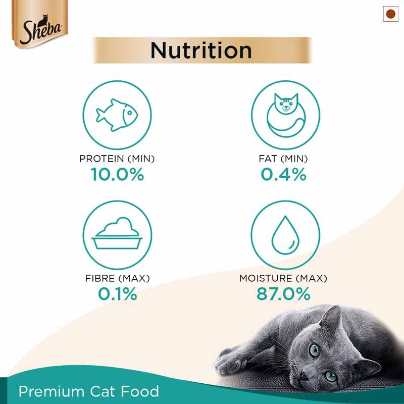 Sheba Fish With Dry Bonito Flake Premium Cat Wet Food - Cadotails