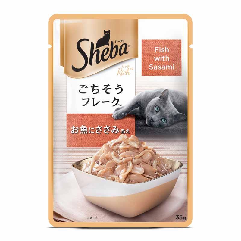 Sheba Fish With Sasami Premium Cat Wet Food - Cadotails