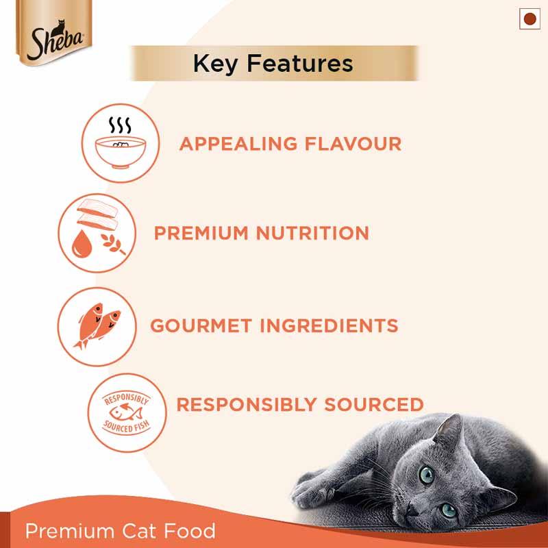 Sheba Fish With Sasami Premium Cat Wet Food - Cadotails