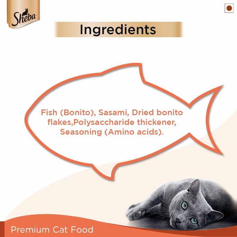 Sheba Fish With Sasami Premium Cat Wet Food - Cadotails