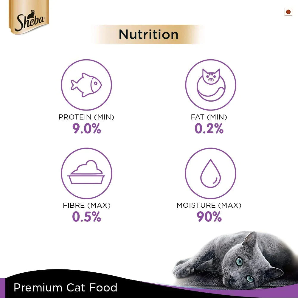 Sheba Pure Tuna Filets in Jelly Premium Cat Wet Food - Cadotails