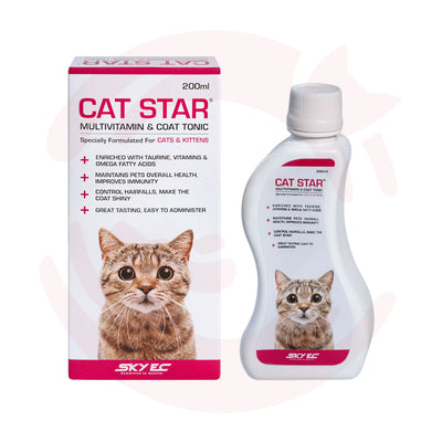 Skyec Cat Star® Multivitamin & Coat Tonic For Cats - Cadotails