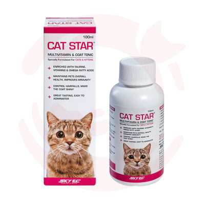 Skyec Cat Star® Multivitamin & Coat Tonic For Cats - Cadotails