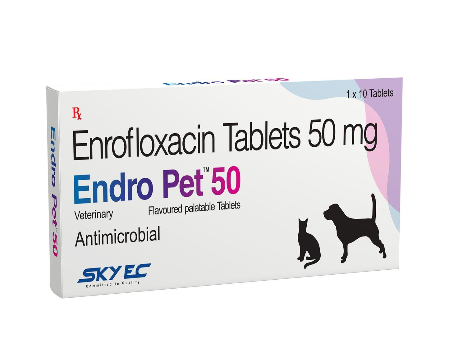 Skyec Endro Pet Enrofloxacin Anti-Microbial Tablets For Dogs & Cats - Cadotails