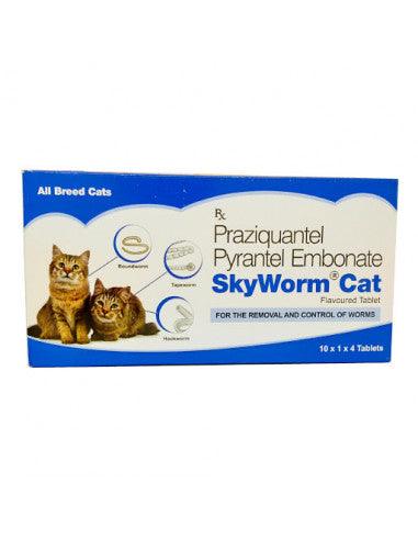 Skyec Sky Worm Cat Deworming 4 Tablets - Cadotails