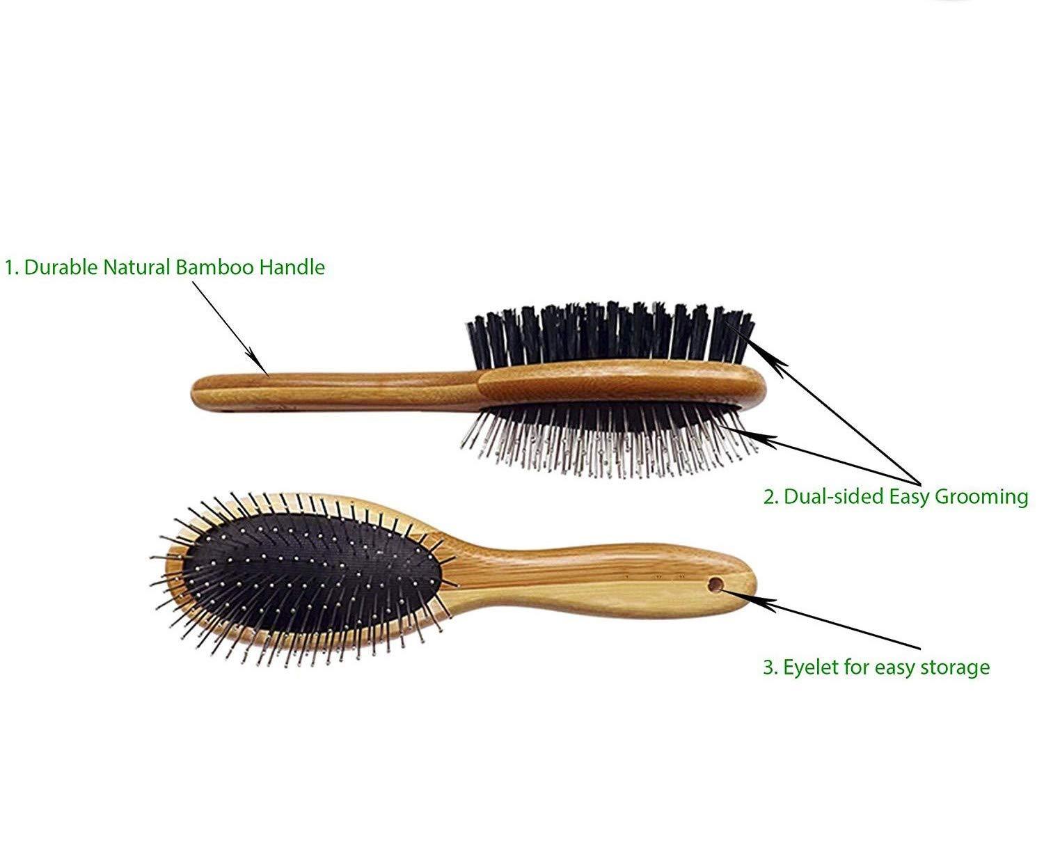 Smarty Pet Double Sidded Wooden Brush For Dogs - Cadotails