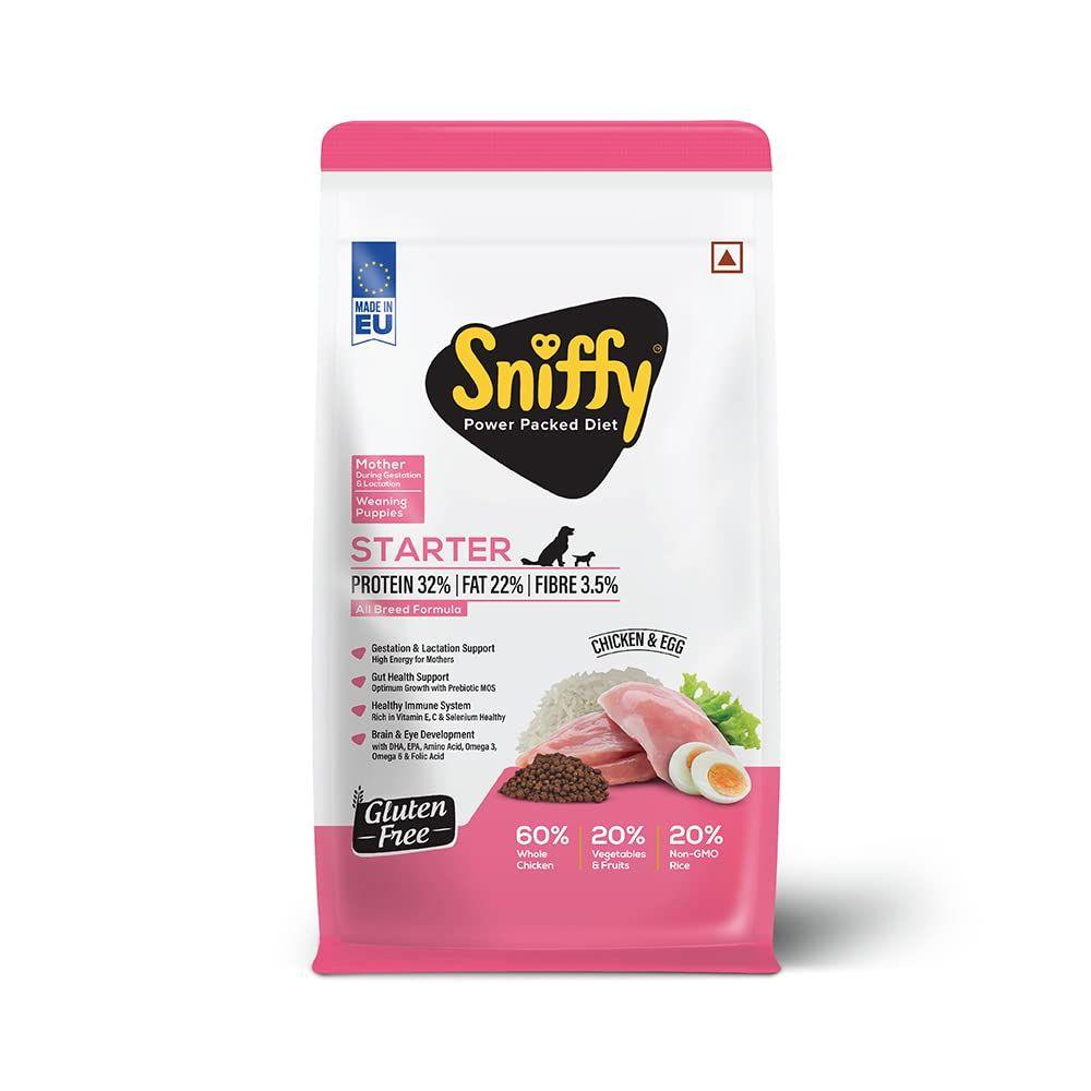 Sniffy Gluten Free Chicken & Egg Starter Dog Dry Food - Cadotails