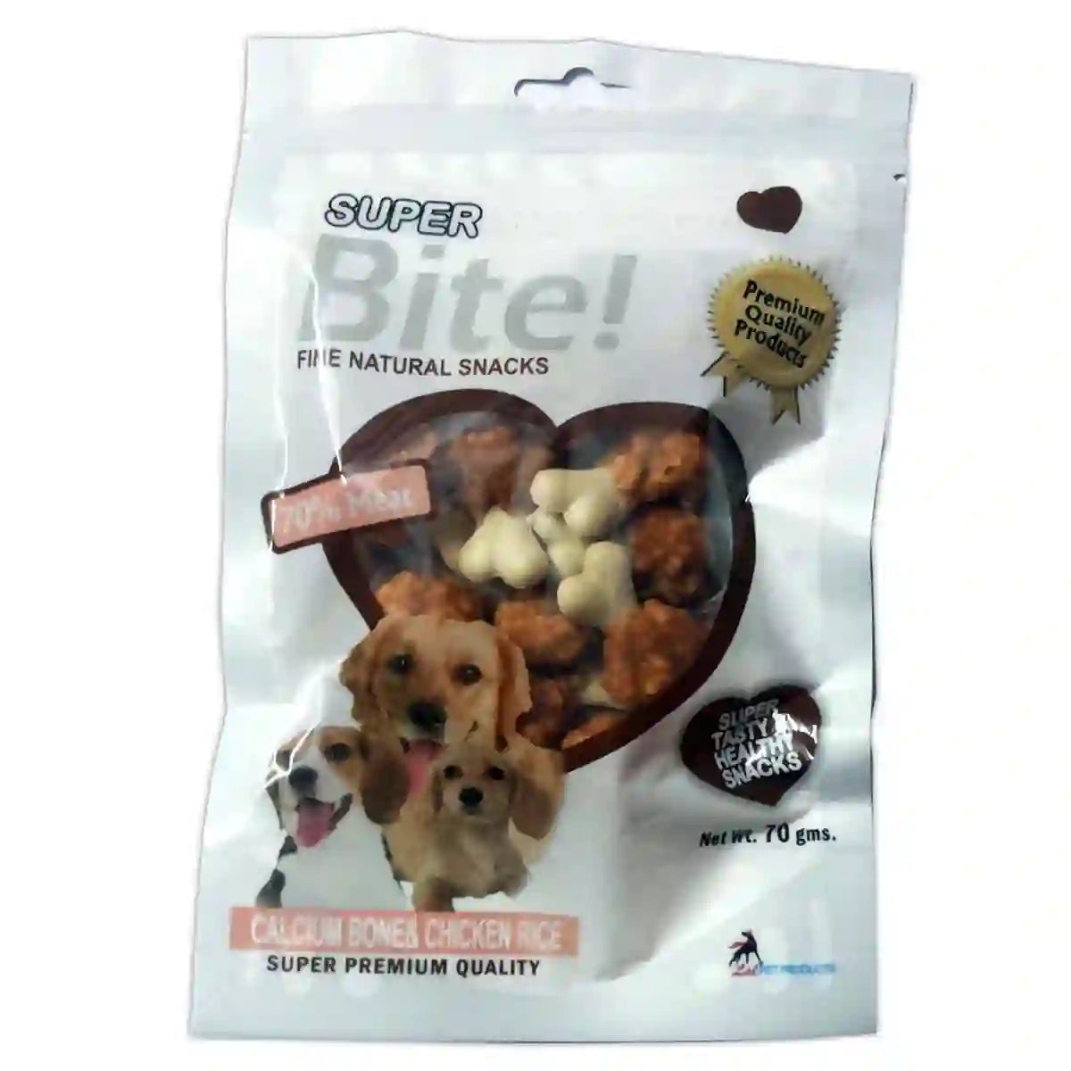 Super Bite Calcium Bone & Chicken Rice 70G Dog Treat - Cadotails